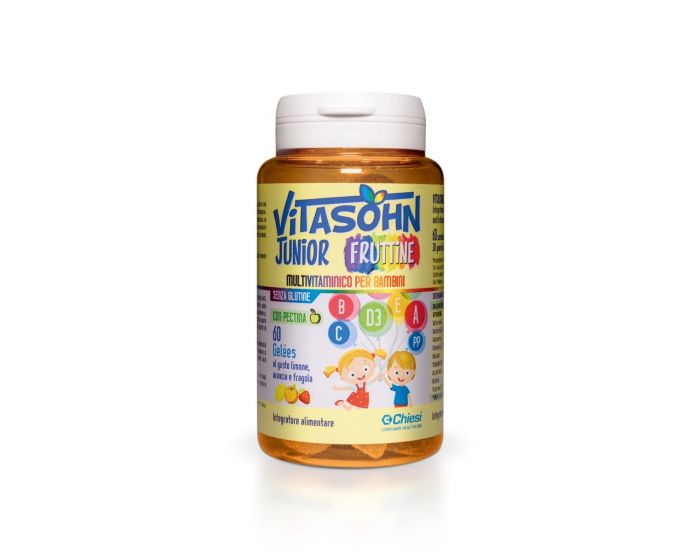 Vitasohn Junior Fruttine multivitaminico per Bambini 60 caramelle gelée