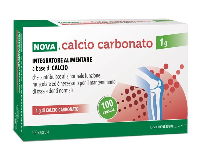 Calcio Carbonato Integratore Alimentare 100 Capsule