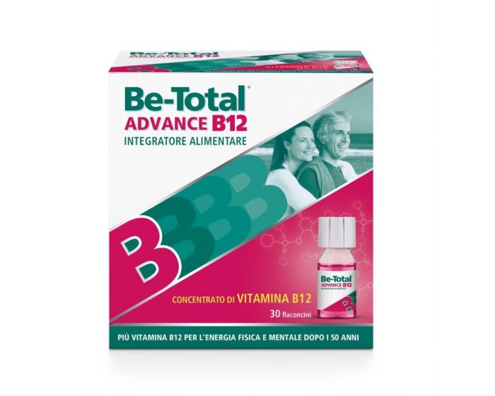 Be-Total Advance B12 Integratore Alimentare Vitamina B12 Vitamina B Zinco  30 Flaconcini - VitaminCenter