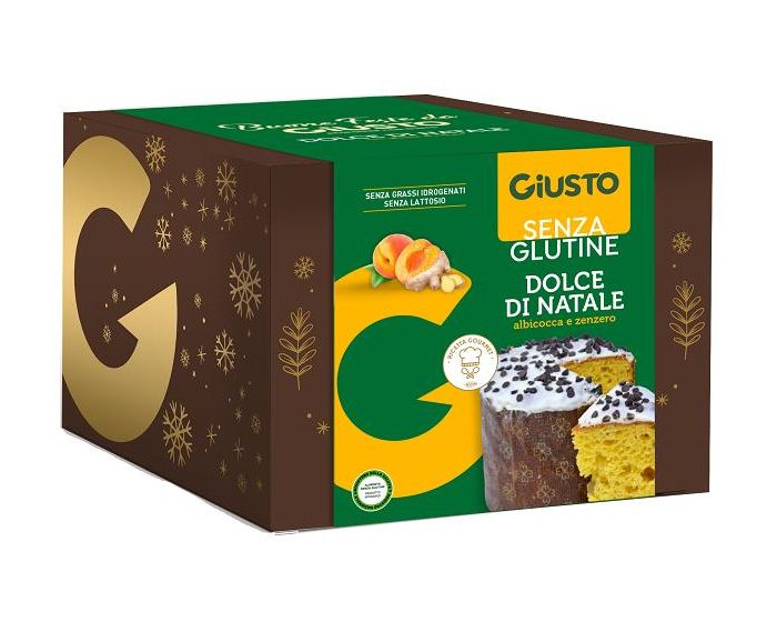 Giusto Senza Glutine Dolce Di Natale Albicocca e Zenzero 600g -  VitaminCenter