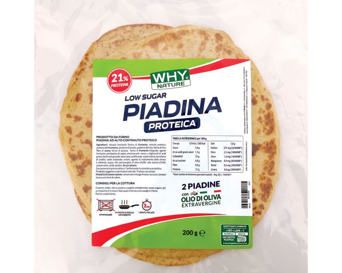 WHY NATURE PIADINA PROTEICA 200 gr ( 2 X 100 gr )