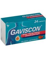 Gaviscon 24 cpr 250 mg + 133,3 mg Fragola (024352205)