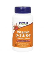 Vitamina D3 & K2 (1000IU) 120 cps