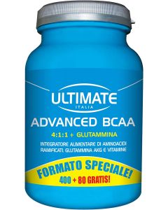 Advanced BCAA (4:1:1) + Glutammina 400 cps +80 cps GRATIS