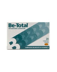 Be-Total Integratore Alimentare Vitamina B/B3/B12 Acido Folico Energia Per Adulti 20 Compresse