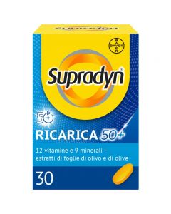 Supradyn Ricarica 50+ Integratore di Vitamine Gusto Arancia 30 Compresse Rivestite