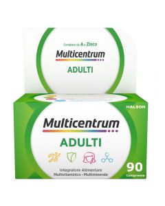 Multicentrum Adulti Integratore Alimentare Multivitaminico Vitamina C B D3 Calcio Ferro Zinco 90 Cpr