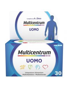 Multicentrum Uomo Integratore Alimentare Multivitaminico Vitamina B D3 A Calcio Magnesio 30 Compresse