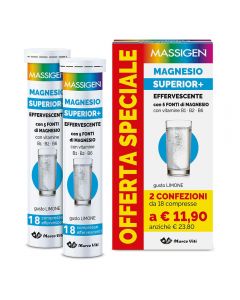 Massigen Magnesio Superior Effervescente 18+18 Compresse