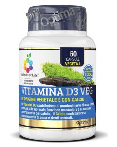 Colours of Life Vitamina D3 Veg 60 Capsule