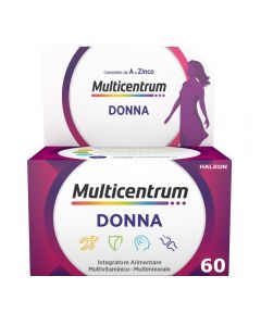 Multicentrum Donna Integratore Alimentare Multivitaminico Vitamina D Calcio Ferro Acido Folico 60 Compresse