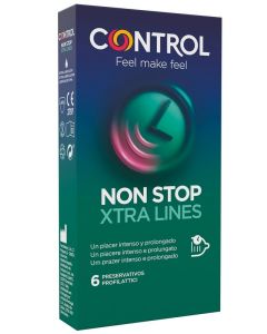 Control No Stop Xtra Lines 6 Preservativi