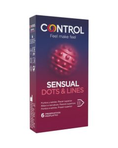 Control Preservativi Sensual Dots&Lines 6 Pezzi