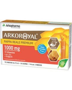 Arkopharma Arkoroyal Pappa Reale 1000mg Con Vitamine Senza  Zucchero 10 Fiale