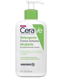CeraVe Detergente Crema Schiuma Idratante Pelli Normali-Secche 236ml