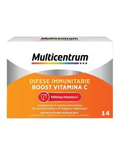 Multicentrum Difese Immunitarie Boost Vitamina C Integratore Alimentare Sali Minerali Vitamine 14 Bustine