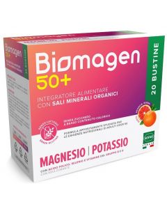 Biomagen 50+ Magnesio Potassio Senza Zucchero 20 Bustine
