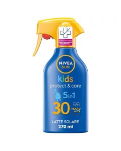 Nivea Sun Spray Solare Kids Protect & Care Fp30 270ml Crema Solare Per Bambini Waterproof
