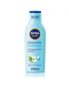 Nivea Sun Latte Doposole Hydrate 200ml Dopo Sole Idratante Con Aloe Vera Bio E Acido Ialuronico