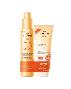 Nuxe Sun Duo Latte Solare Spray SPF50 + Shampoo Doposole 150ml