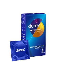Durex Settebello Vestibilità Extra 2XL 5 Preservativi