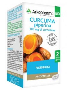 Arkocapsule Curcuma + Piperina Bio 40 Capsule