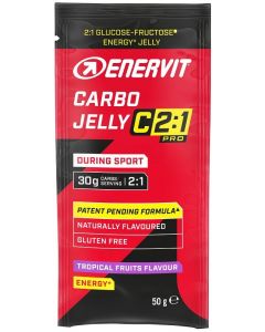 Enervit Carbo Jelly C2:1 Pro Gelatina Energetica 50g Gusto Frutti Tropicali