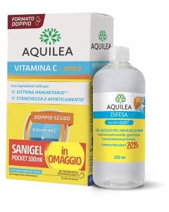 Aquilea Vitamina C + Zinco 28 Compresse Effervescenti + Sanigel Pocket 100ml
