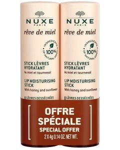 Nuxe Rêve De Miel Stick Labbra Idratante Bipack 2x4g