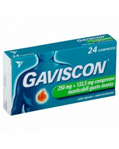 Gaviscon 24 Cpr 250 mg + 133,3 mg Menta  (024352167)