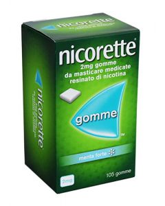 Nicorette 105 Gomme da masticare 2mg Menta Forte (025747748)