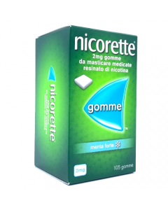 Nicorette 105 Gomme da masticare medicate 2mg Menta Forte (025747748)