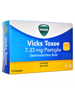 Vicks tosse 12 pastiglie 7,33 mg miele (031107028)